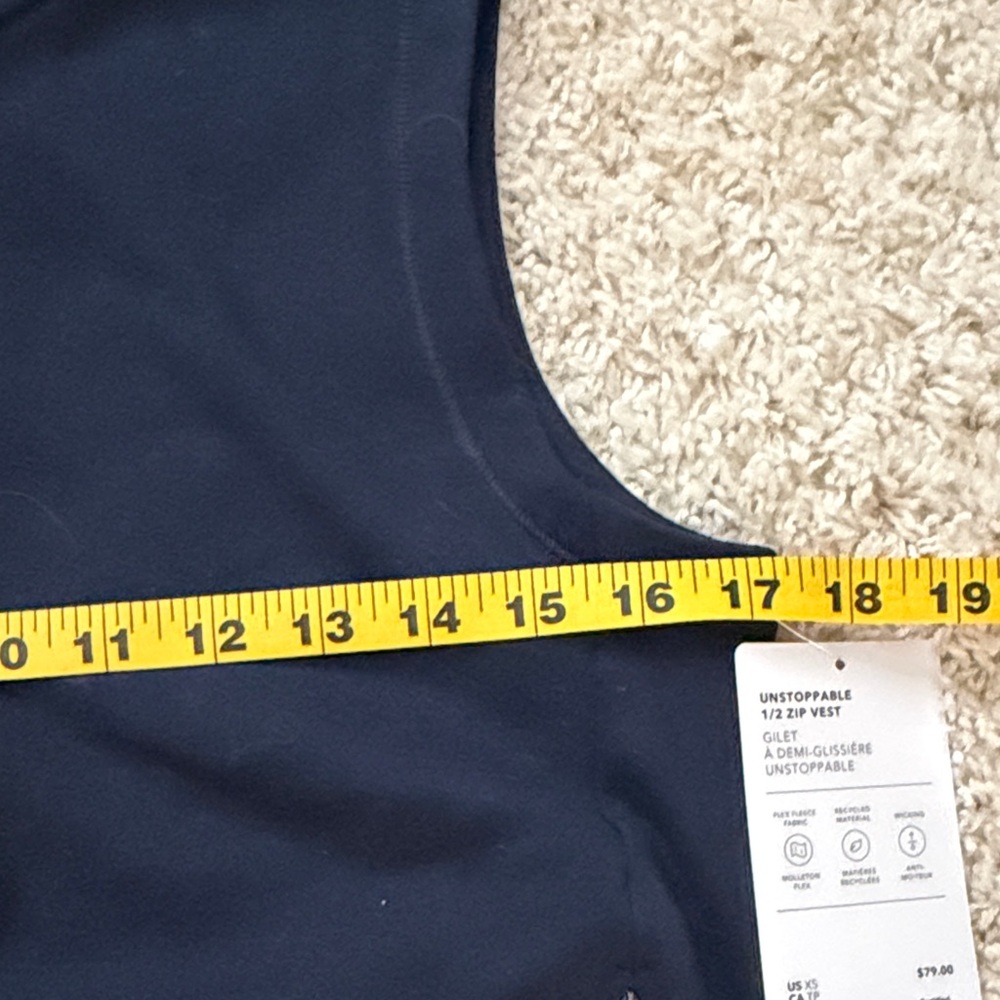 Athleta Navy Blue Vest - Picture 2 of 3